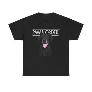 Paw & Order Tee - Black Dog