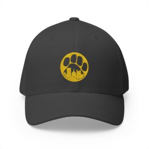 Embroidered 'Paw & Order' Fitted Hat - Gold Logo