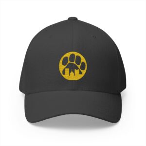 Embroidered 'Paw & Order' Fitted Hat - Gold Logo