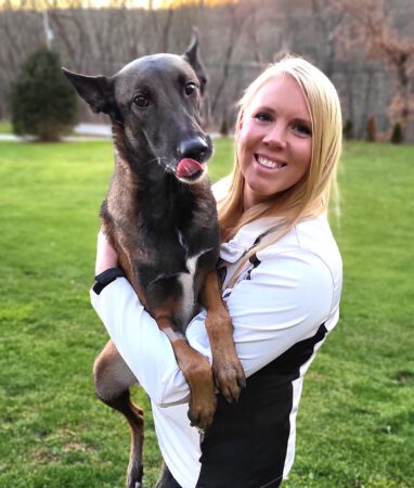 Elissa Weimer with K-9 Zera